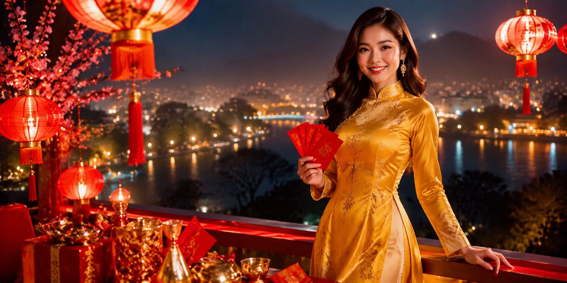 Người chơi nhận phong bao lì xì tiền thưởng tại Đà Lạt